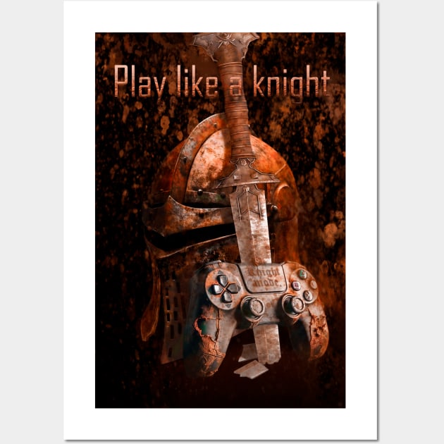 play like a knight Wall Art by KIDEnia